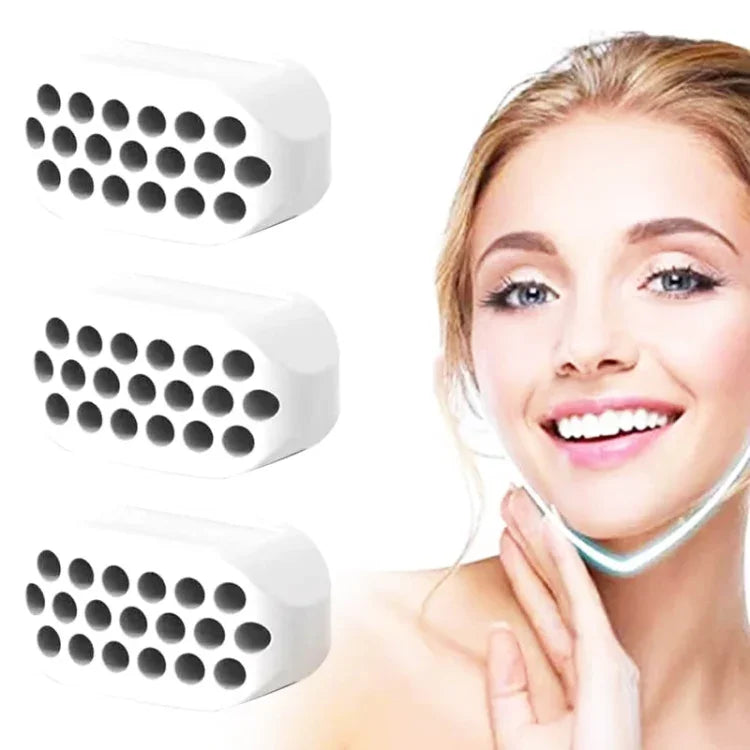 3PCS Ball de Masséter 4ème Génération, Entraîneur Mandibulaire, Entraîneur Musculaire Facial en Silicone, Appareil de Lifting du Visage - 4ème Génération (Blanc), 4ème Génération (Noir), 4ème Génération (Gris)
