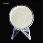 Présentoir à pièces en acrylique trépied Support de collection de badges, présentoir à pièces trépied