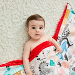 Couverture de Couverture de Poussette Lavable en Coton pour Bébé Dessin Animé