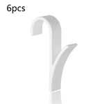 Porte-serviettes 4 en 1 avec crochet en plastique pour salle de bain, porte-crochet en plastique