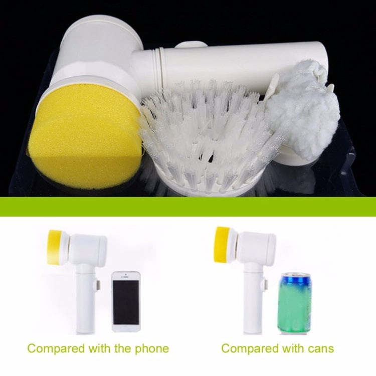 Brosse électrique multifonctionnelle 5 en 1 pour la maison, en ABS et nylon, pour le nettoyage des baignoires de cuisine et des fenêtres, brosse 5 en 1