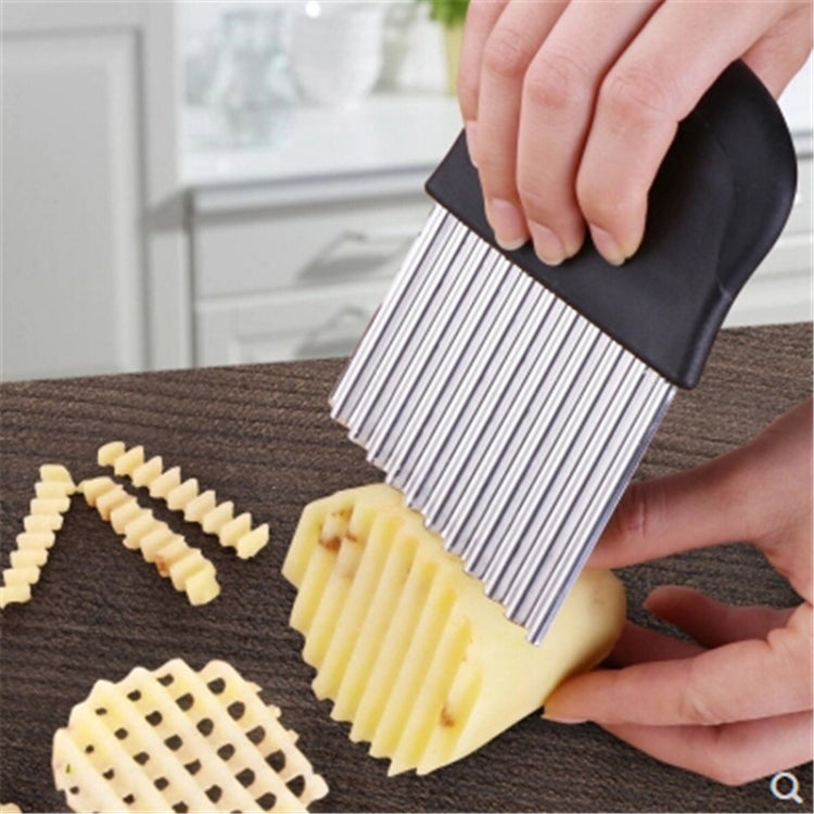 LsCook Frites Coupe en Acier Inoxydable Lame de Scie Dentelée Coupe-Fruits et Légumes Outils Couteau Ondulé Accessoires d'Équipement de Cuisine, Style 3