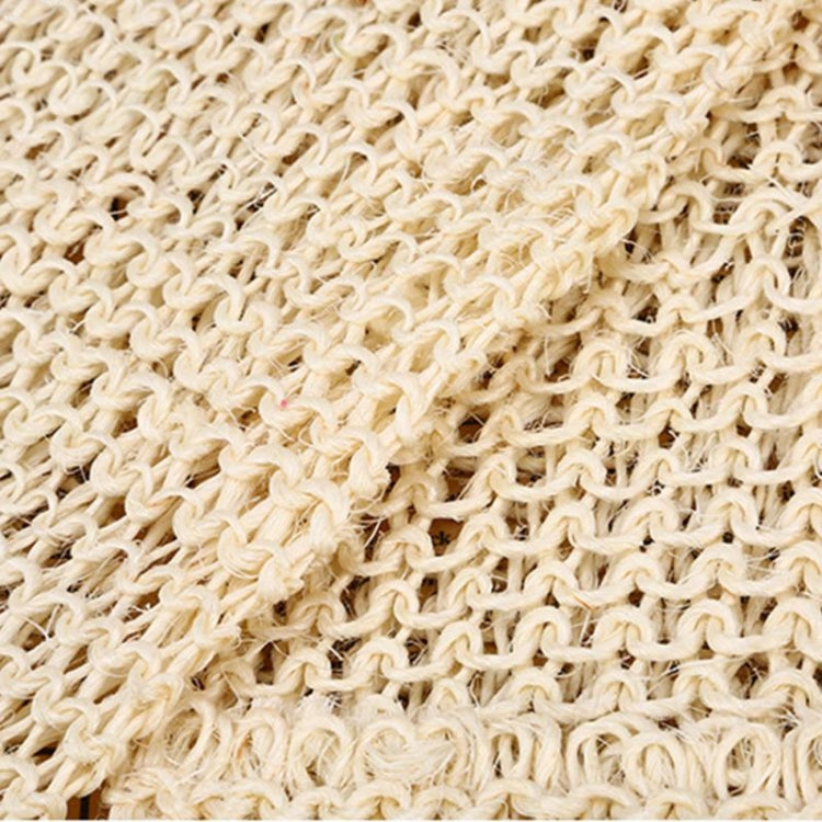 Serviette longue en sisal naturel avec poignée, bande de bain en fibre végétale, serviette longue en sisal
