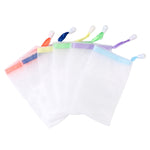 4 PCS Sac Suspendu Nettoyant Moussant pour Sac, Savon Fait Main Filet à Bulles, Livraison de Couleur Aléatoire, Filet à Bulles de Savon