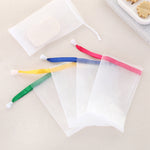 4 PCS Sac Suspendu Nettoyant Moussant pour Sac, Savon Fait Main Filet à Bulles, Livraison de Couleur Aléatoire, Filet à Bulles de Savon