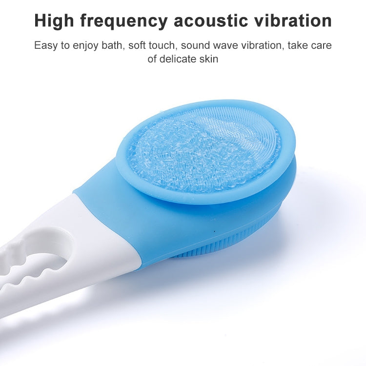 Brosse de bain électrique réglable SPA Massage Brosse de bain entièrement automatique Brosse de bain à long manche, 45,8cmx8,5cmx4cm