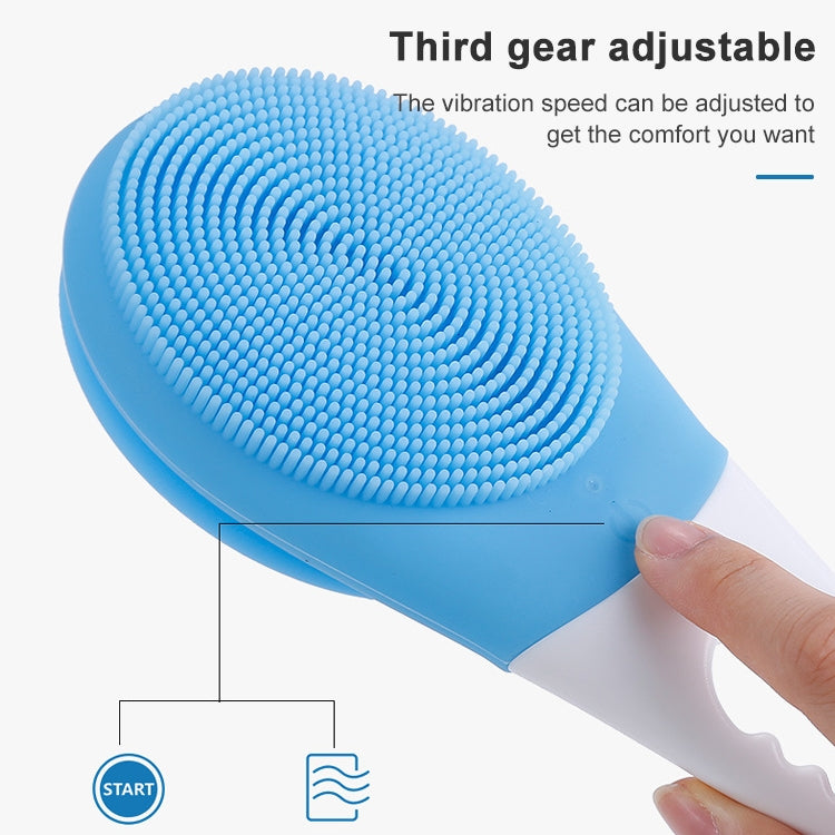 Brosse de bain électrique réglable SPA Massage Brosse de bain entièrement automatique Brosse de bain à long manche, 45,8cmx8,5cmx4cm