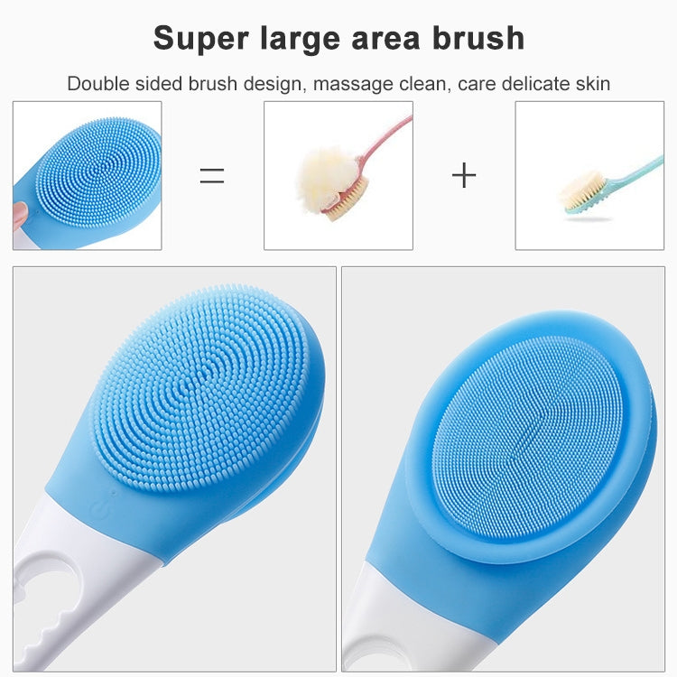 Brosse de bain électrique réglable SPA Massage Brosse de bain entièrement automatique Brosse de bain à long manche, 45,8cmx8,5cmx4cm