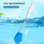 Brosse de bain électrique réglable SPA Massage Brosse de bain entièrement automatique Brosse de bain à long manche, 45,8cmx8,5cmx4cm
