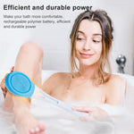 Brosse de bain électrique réglable SPA Massage Brosse de bain entièrement automatique Brosse de bain à long manche, 45,8cmx8,5cmx4cm