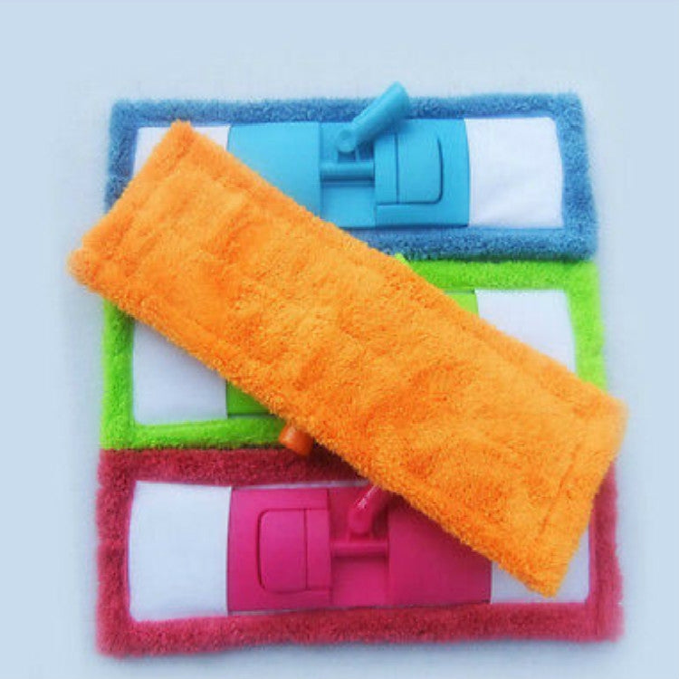 Tête plate de rechange en flanelle corail pour balai de nettoyage ménager