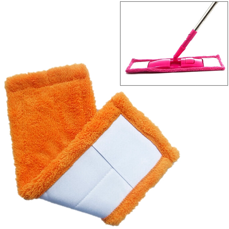 Tête plate de rechange en flanelle corail pour balai de nettoyage ménager