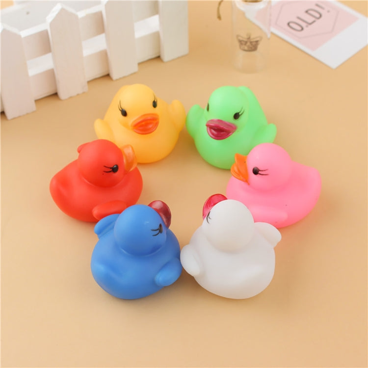 2 pièces jouets de bain pour bébé en forme de canard à induction d'eau LED, couleur aléatoire, jouet de bain canard lumineux