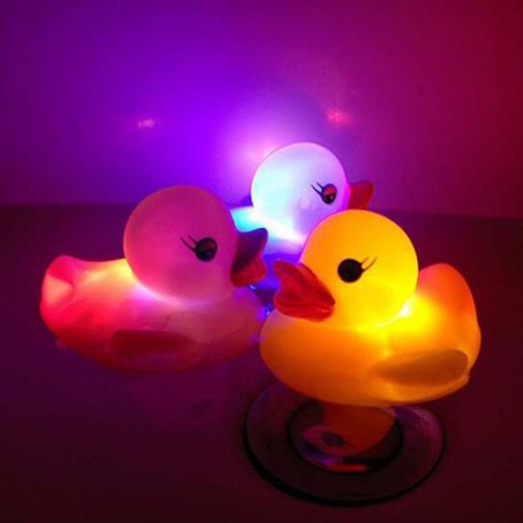 2 pièces jouets de bain pour bébé en forme de canard à induction d'eau LED, couleur aléatoire, jouet de bain canard lumineux