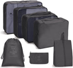 Ensemble de sacs de rangement de voyage Sac de rangement pliable, 7 en 1, 8 en 1 bouche de faisceau, 8 en 1 trousse de maquillage, 8 en 1 trousse de toilette, 9 en 1 trousse de maquillage, 9 en 1 trousse de toilette