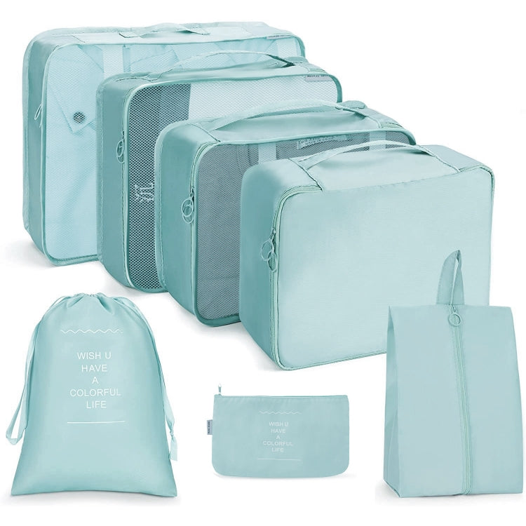 Ensemble de sacs de rangement de voyage Sac de rangement pliable, 7 en 1, 8 en 1 bouche de faisceau, 8 en 1 trousse de maquillage, 8 en 1 trousse de toilette, 9 en 1 trousse de maquillage, 9 en 1 trousse de toilette