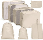 Ensemble de sacs de rangement de voyage Sac de rangement pliable, 7 en 1, 8 en 1 bouche de faisceau, 8 en 1 trousse de maquillage, 8 en 1 trousse de toilette, 9 en 1 trousse de maquillage, 9 en 1 trousse de toilette