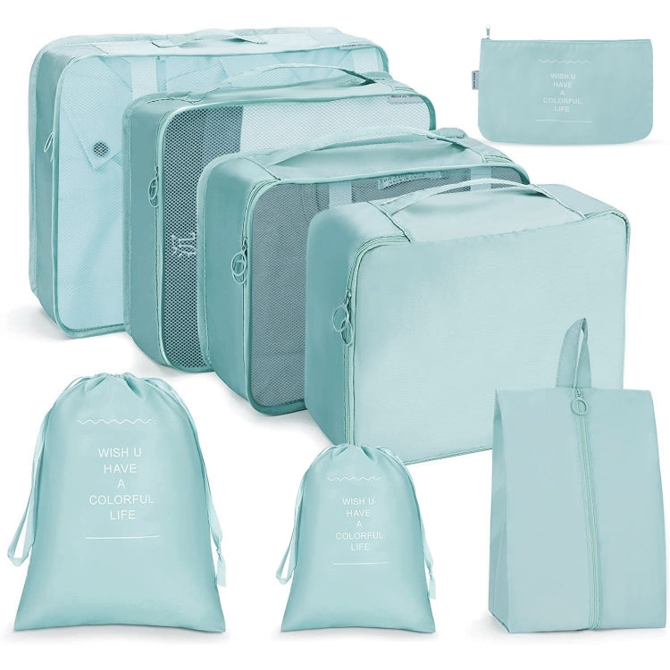 Ensemble de sacs de rangement de voyage Sac de rangement pliable, 7 en 1, 8 en 1 bouche de faisceau, 8 en 1 trousse de maquillage, 8 en 1 trousse de toilette, 9 en 1 trousse de maquillage, 9 en 1 trousse de toilette