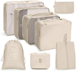 Ensemble de sacs de rangement de voyage Sac de rangement pliable, 7 en 1, 8 en 1 bouche de faisceau, 8 en 1 trousse de maquillage, 8 en 1 trousse de toilette, 9 en 1 trousse de maquillage, 9 en 1 trousse de toilette