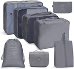 Ensemble de sacs de rangement de voyage Sac de rangement pliable, 7 en 1, 8 en 1 bouche de faisceau, 8 en 1 trousse de maquillage, 8 en 1 trousse de toilette, 9 en 1 trousse de maquillage, 9 en 1 trousse de toilette