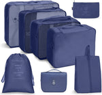 Ensemble de sacs de rangement de voyage Sac de rangement pliable, 7 en 1, 8 en 1 bouche de faisceau, 8 en 1 trousse de maquillage, 8 en 1 trousse de toilette, 9 en 1 trousse de maquillage, 9 en 1 trousse de toilette