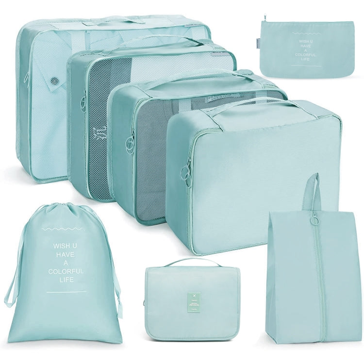 Ensemble de sacs de rangement de voyage Sac de rangement pliable, 7 en 1, 8 en 1 bouche de faisceau, 8 en 1 trousse de maquillage, 8 en 1 trousse de toilette, 9 en 1 trousse de maquillage, 9 en 1 trousse de toilette