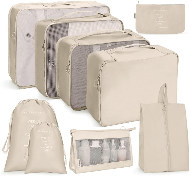 Ensemble de sacs de rangement de voyage Sac de rangement pliable, 7 en 1, 8 en 1 bouche de faisceau, 8 en 1 trousse de maquillage, 8 en 1 trousse de toilette, 9 en 1 trousse de maquillage, 9 en 1 trousse de toilette