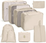 Ensemble de sacs de rangement de voyage Sac de rangement pliable, 7 en 1, 8 en 1 bouche de faisceau, 8 en 1 trousse de maquillage, 8 en 1 trousse de toilette, 9 en 1 trousse de maquillage, 9 en 1 trousse de toilette