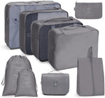 Ensemble de sacs de rangement de voyage Sac de rangement pliable, 7 en 1, 8 en 1 bouche de faisceau, 8 en 1 trousse de maquillage, 8 en 1 trousse de toilette, 9 en 1 trousse de maquillage, 9 en 1 trousse de toilette