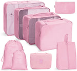 Ensemble de sacs de rangement de voyage Sac de rangement pliable, 7 en 1, 8 en 1 bouche de faisceau, 8 en 1 trousse de maquillage, 8 en 1 trousse de toilette, 9 en 1 trousse de maquillage, 9 en 1 trousse de toilette