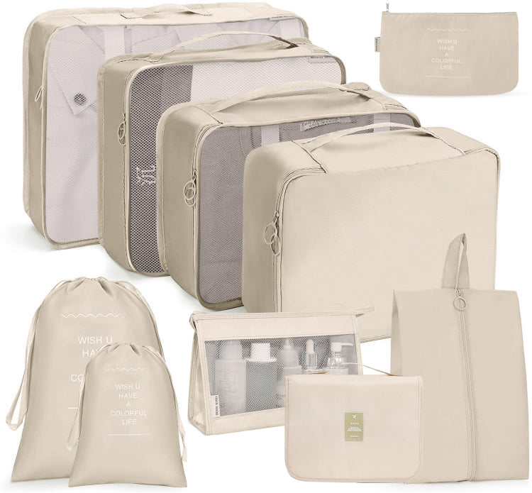 Ensemble de sacs de rangement de voyage Sac de rangement pliable, 10 en 1