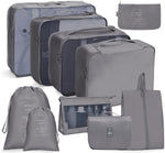 Ensemble de sacs de rangement de voyage Sac de rangement pliable, 10 en 1