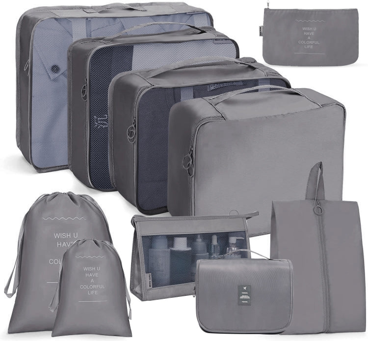Ensemble de sacs de rangement de voyage Sac de rangement pliable, 10 en 1