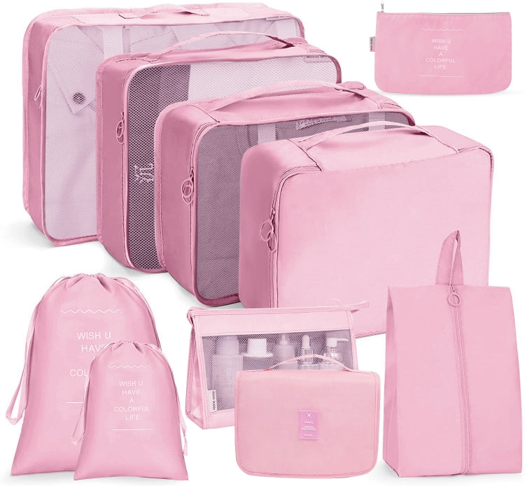 Ensemble de sacs de rangement de voyage Sac de rangement pliable, 10 en 1