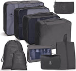 Ensemble de sacs de rangement de voyage Sac de rangement pliable, 10 en 1