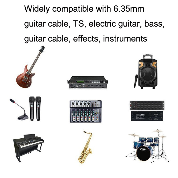 Câble guitare 6,35 mm à deux têtes coudées, noyau en cuivre sans oxygène TS à deux conducteurs, 0,15 m, 0,3 m, 0,5 m, 1 m, 1,5 m, 2 m, 3 m, 5 m, 8 m, 10 m