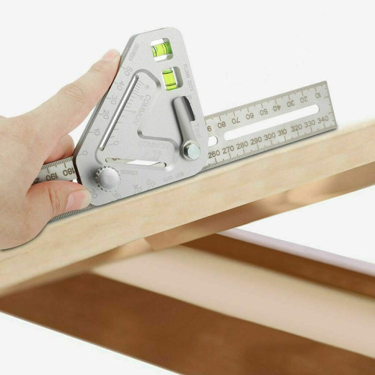 Règle triangulaire multifonction pour travail du bois, Règle triangulaire