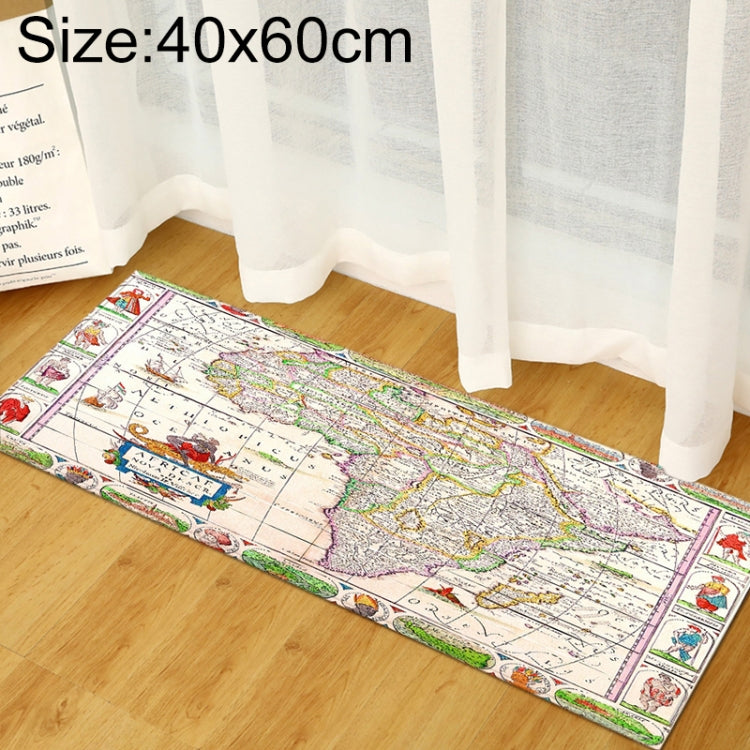 Tapis de sol en mousse à mémoire de forme motif carte du monde, pour chambre d'enfant, bébé, jeu, ramper, 40x60cm, 40x120cm, 60x90cm, 60x180cm
