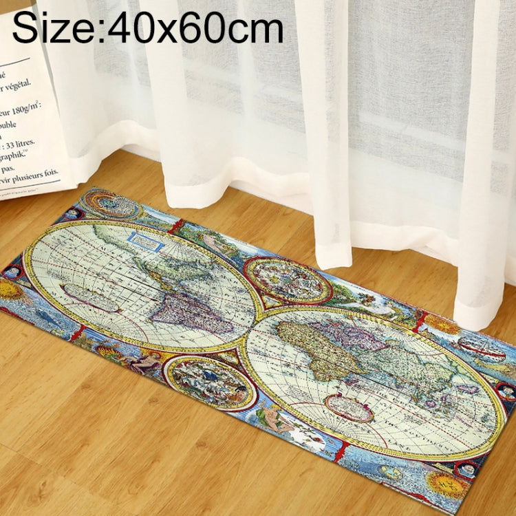 Tapis de sol en mousse à mémoire de forme motif carte du monde, pour chambre d'enfant, bébé, jeu, ramper, 40x60cm, 40x120cm, 60x90cm, 60x180cm