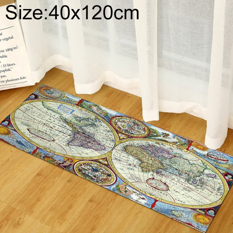 Tapis de sol en mousse à mémoire de forme motif carte du monde, pour chambre d'enfant, bébé, jeu, ramper, 40x60cm, 40x120cm, 60x90cm, 60x180cm