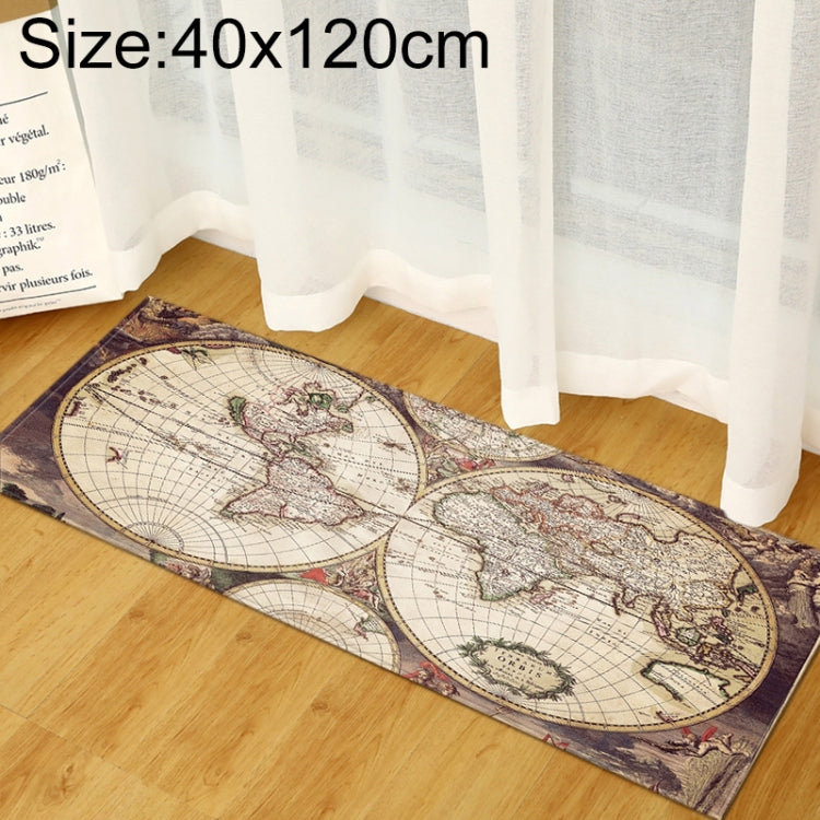 Tapis de sol en mousse à mémoire de forme motif carte du monde, pour chambre d'enfant, bébé, jeu, ramper, 40x60cm, 40x120cm, 60x90cm, 60x180cm
