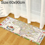 Tapis de sol en mousse à mémoire de forme motif carte du monde, pour chambre d'enfant, bébé, jeu, ramper, 40x60cm, 40x120cm, 60x90cm, 60x180cm
