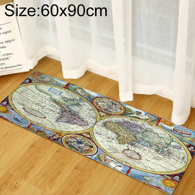 Tapis de sol en mousse à mémoire de forme motif carte du monde, pour chambre d'enfant, bébé, jeu, ramper, 40x60cm, 40x120cm, 60x90cm, 60x180cm