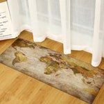 Tapis de sol en mousse à mémoire de forme motif carte du monde, pour chambre d'enfant, bébé, jeu, ramper, 40x60cm, 40x120cm, 60x90cm, 60x180cm