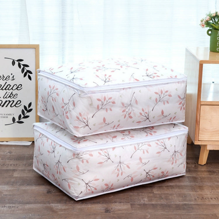 Sac de rangement pliable pour vêtements Couverture Couette Impression transparente Sac de rangement de voyage, 57x40x22cm