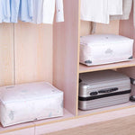 Sac de rangement pliable pour vêtements Couverture Couette Impression transparente Sac de rangement de voyage, 57x40x22cm