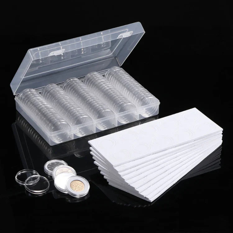 Capsules pour pièces 100 x 30 mm, boîtes rondes, boîte de protection pour pièces commémoratives, 2 pcs 30 mm