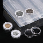 Capsules pour pièces 100 x 30 mm, boîtes rondes, boîte de protection pour pièces commémoratives, 2 pcs 30 mm