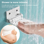 Repose-pieds de douche mural en alliage d'aluminium pour salle de bain