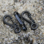10 pièces boucle à ressort mini simple version SF, adaptée pour corde de parapluie jusqu'à 5 mm